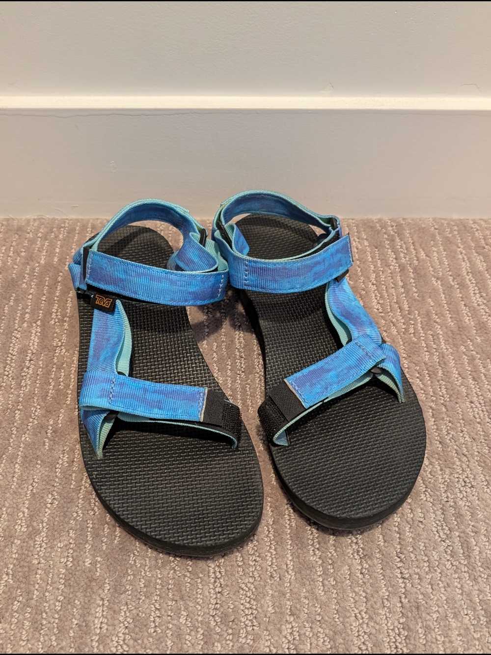 Blue Tie Dye Tevas
